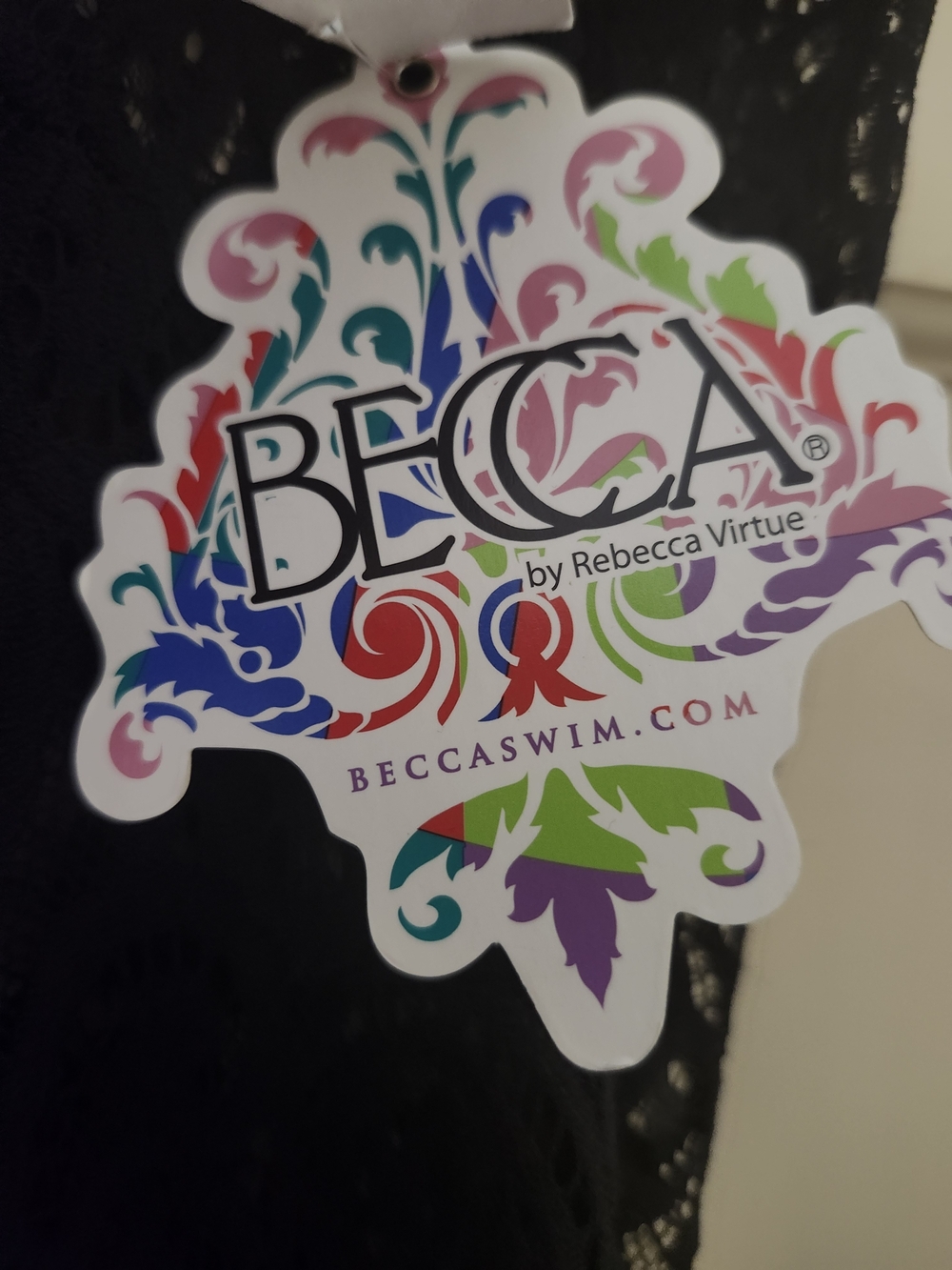 BECCA Black Lace Swim Coverup Pants - Picture 5 of 6
